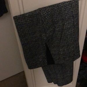 Size XL, Plaid Anne Klein Stretchy Dress Pants